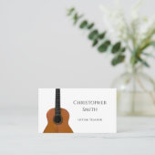 Business Card für Musical Instrument Guitar Lesson Visitenkarte (Stehend Vorderseite)