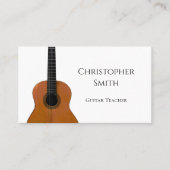 Business Card für Musical Instrument Guitar Lesson Visitenkarte (Vorderseite)