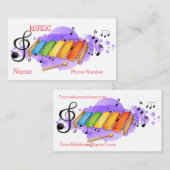 Business Card für Musik Visitenkarte (Vorne/Hinten)