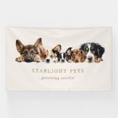 Business Card für niedliche Hunde Banner (Horizontal)