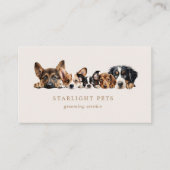 Business Card für niedliche Hunde Visitenkarte (Vorderseite)