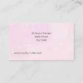 Business Card für niedliche Kinder Visitenkarte (Rückseite)