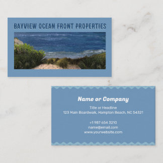 Business Card für Ocean Front Properties Visitenkarte
