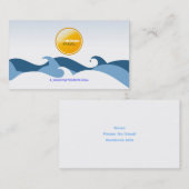 Business Card für Ocean Waves Visitenkarte (Vorne/Hinten)