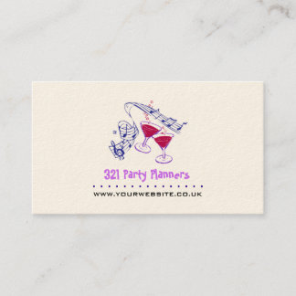 Business Card für Party/Veranstaltungsplaner Visitenkarte