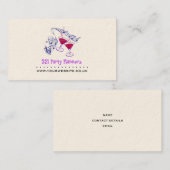Business Card für Party/Veranstaltungsplaner Visitenkarte (Vorne/Hinten)