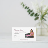 Business Card für Personal Fitness Trainer Visitenkarte (Stehend Vorderseite)
