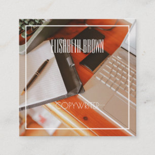 Business Card für personalisierte Schreibmaschine Quadratische Visitenkarte