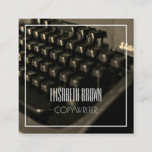 Business Card für personalisierte Schreibmaschine Quadratische Visitenkarte