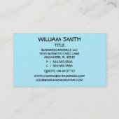 Business Card für Prozessserver-Streifen Visitenkarte (Rückseite)