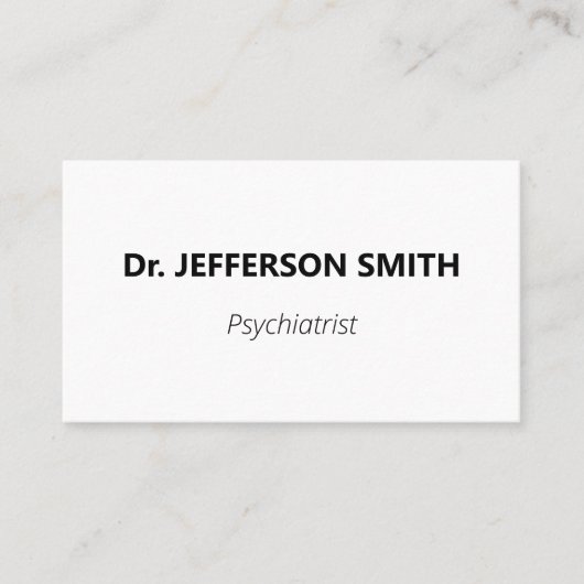 Business Card für Psychiater Visitenkarte (Vorderseite)