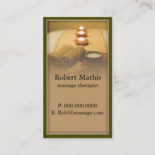 Business Card für ruhige Massagetherapeuten Terminkarte