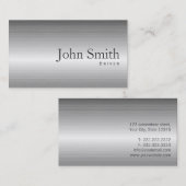 Business Card für schlichte Stahltreiber Visitenkarte (Vorne/Hinten)
