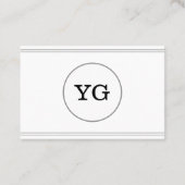 Business Card für Schlichte und einfache Friseure Visitenkarte (Rückseite)