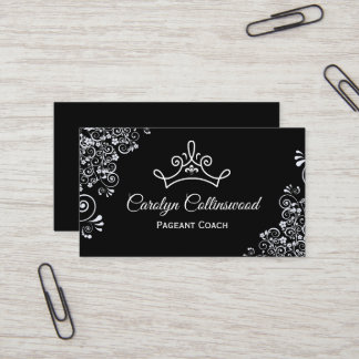 Business-Card für Schwarz und Weiß Visitenkarte
