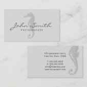 Business Card für Seepferd-Fotografen Visitenkarte (Vorne/Hinten)