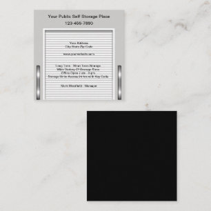 Business Card für Self Storage und Moving Services Quadratische Visitenkarte