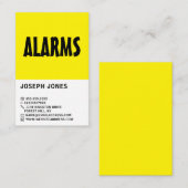 Business Card für Sicherheitsalarm Visitenkarte (Vorne/Hinten)