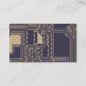 Business Card für Sojabohnen und Eclipse Geek Tech Visitenkarte (Rückseite)