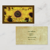 Business Card für Sonnenblumen-Eventplaner Visitenkarte (Vorne/Hinten)