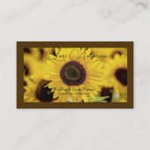 Business Card für Sonnenblumen-Eventplaner Visitenkarte (Vorderseite)