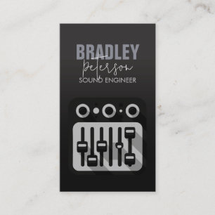 Business Card für Sound Engineering Audio Engineer Visitenkarte