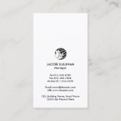 Business Card für Sound Engineering Audio Engineer Visitenkarte (Rückseite)