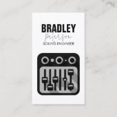 Business Card für Sound Engineering Audio Engineer Visitenkarte (Vorderseite)