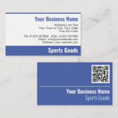 Business Card für Sportartikel QR Code Visitenkarte (Vorne/Hinten)