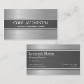 Business Card für Stahl/Aluminium-Effekt Visitenkarte (Vorne/Hinten)