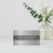 Business Card für Stahl/Aluminium-Effekt Visitenkarte (Stehend Vorderseite)