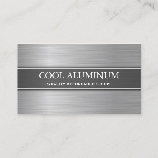 Business Card für Stahl/Aluminium-Effekt Visitenkarte (Vorderseite)