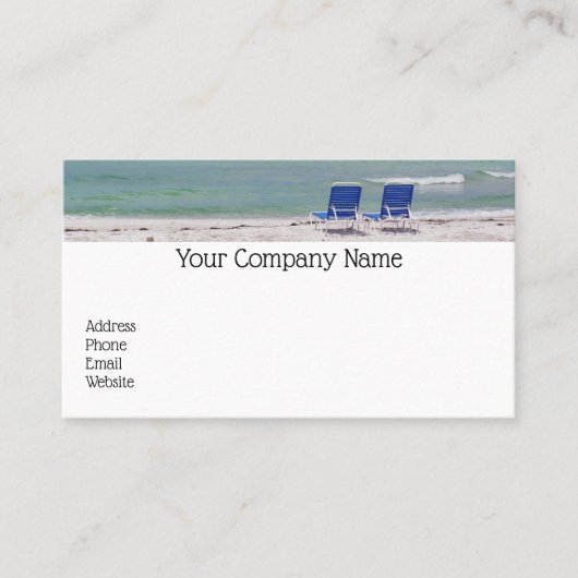 Business Card für Strandstühle Visitenkarte (Vorderseite)