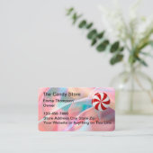 Business Card für Süßwaren und Süßwaren Visitenkarte (Stehend Vorderseite)