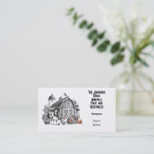 Business Card für tierisches Obst und Gemüse Visitenkarte (Stehend Vorderseite)