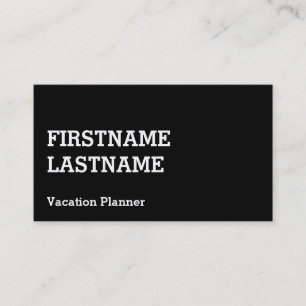 Business Card für traditionelle Reiseplaner Visitenkarte