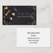 Business Card für Veranstaltungen und Party Visitenkarte (Vorne/Hinten)