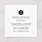 Business Card für Veranstaltungsplaner Quadratische Visitenkarte (Rückseite)