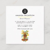 Business Card für Veranstaltungsplaner Quadratische Visitenkarte (Rückseite)