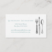 Business Card für Veranstaltungsplaner Visitenkarte (Rückseite)