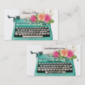 Business Card für Vintage Schreibmaschinen Visitenkarte (Vorne/Hinten)