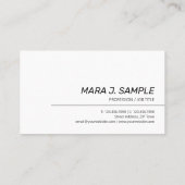 Business Card für Wasserverschwendung Visitenkarte (Rückseite)