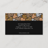 Business Card für Wild Hearts Design Visitenkarte (Rückseite)