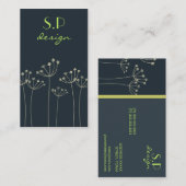 Business Card für Wilde Blume Visitenkarte (Vorne/Hinten)