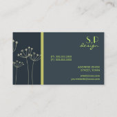 Business Card für Wilde Blume Visitenkarte (Rückseite)