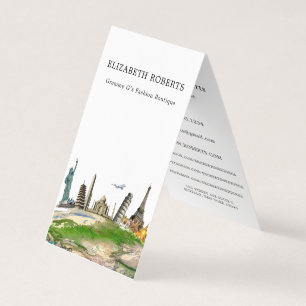 Business Card für World Travel Agent Visitenkarten