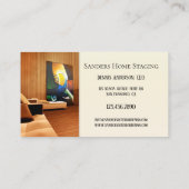 Business Card für Zuhause-Staging oder Interior De Visitenkarte (Rückseite)