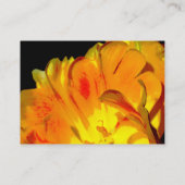 Business Card Gelb und Schwarz Visitenkarte (Rückseite)