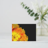 Business Card Gelb und Schwarz Visitenkarte (Stehend Vorderseite)