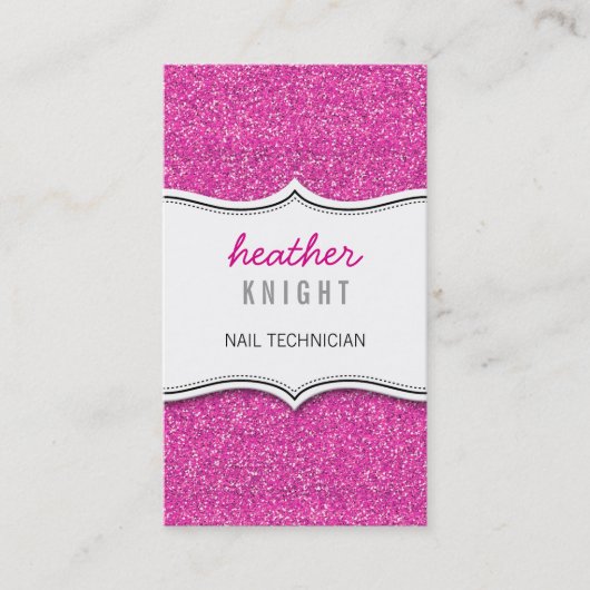 BUSINESS CARD glänzender Glitzer funkelt goldfarbe Visitenkarte (Vorderseite)